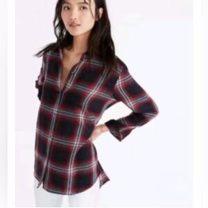 Madewell Classic Ex-Boyfriend Rollins Plaid Button-Down Shirt